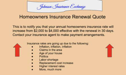 Your Homeowners Insurance rates going in one direction: UP