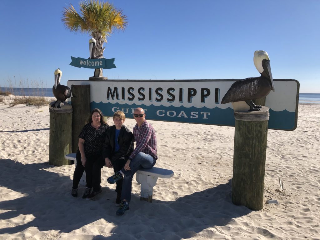 California family visiting Mississippi Gulf Coast