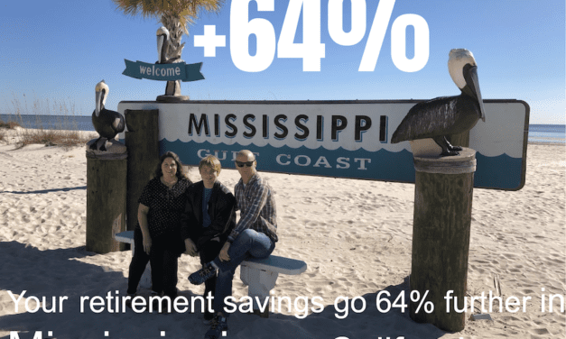 The Best state to retire with $500,000 now: Mississippi