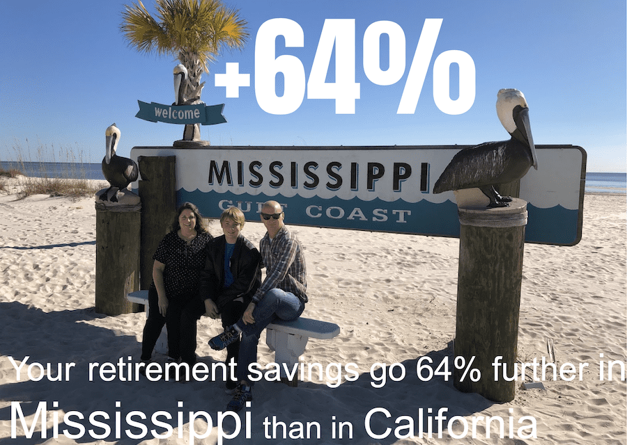 The Best state to retire with $500,000 now: Mississippi