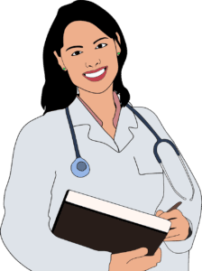 Doctor or nurse great medical care on the Mississippi Gulf Coast