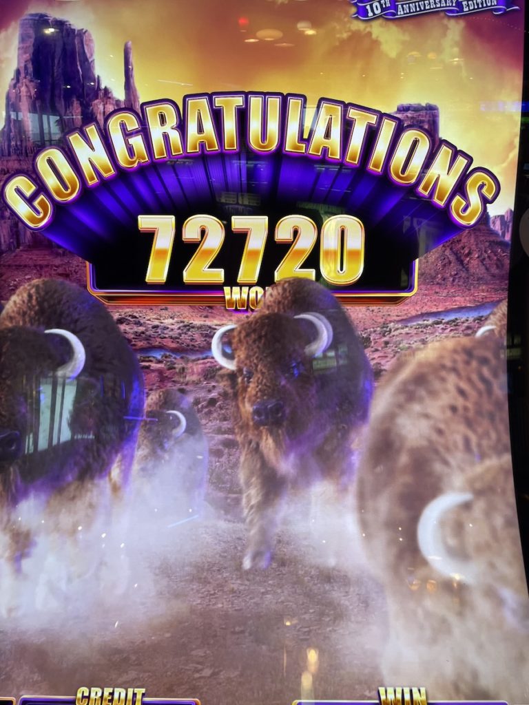 A nice win at casino