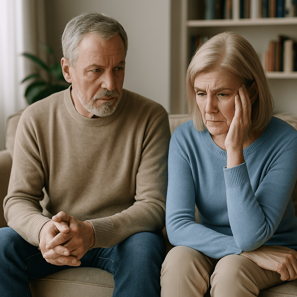 Parents worrying about their adult children