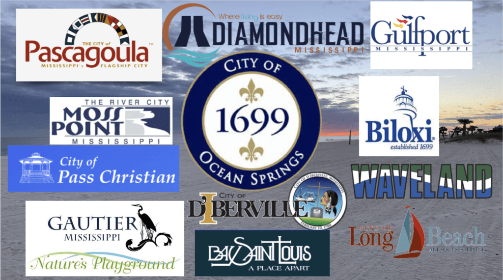 Mississippi Gulf Coast Cities infographic