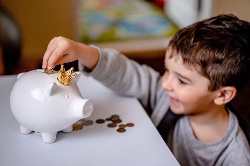 kids contributing start on financial
