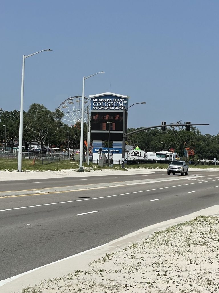 Biloxi Coliseum sign