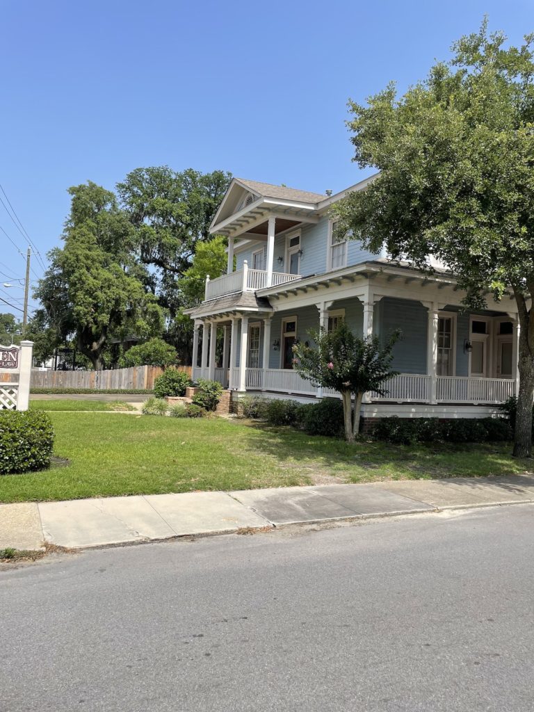 three photos of 19th century houses Biloxi