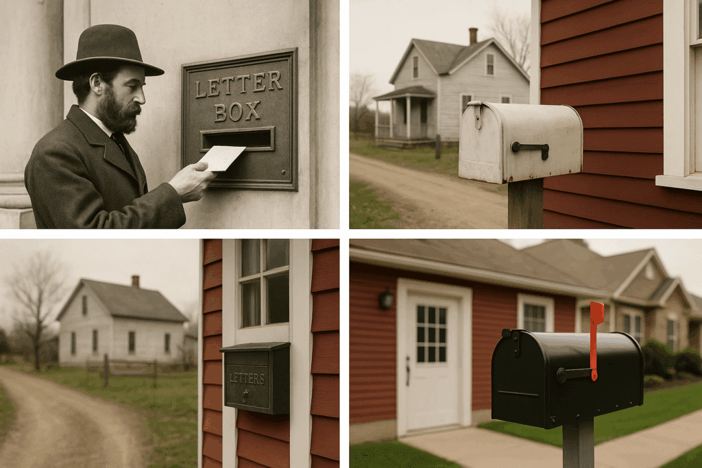 infographic history of mailboxes