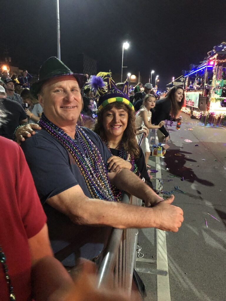 people at mardi gras