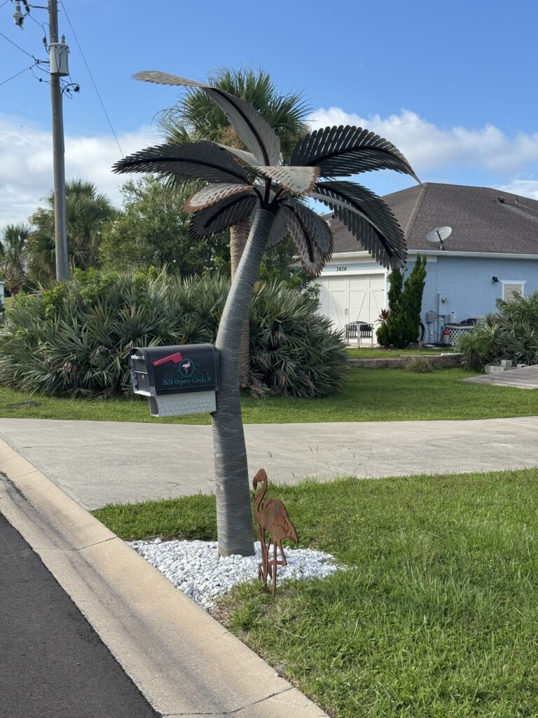palm tree mailbox