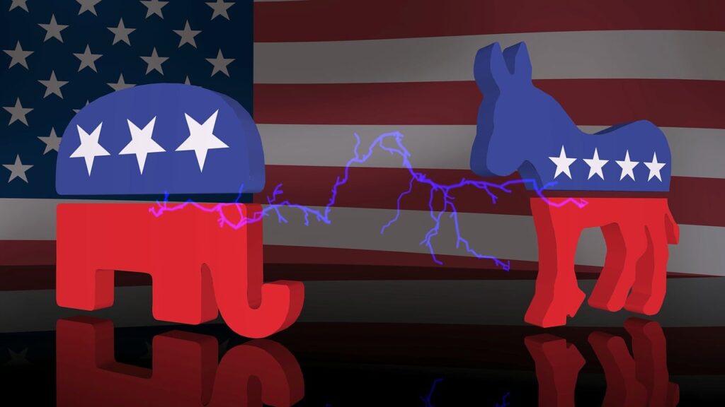 republican and democrat symbols