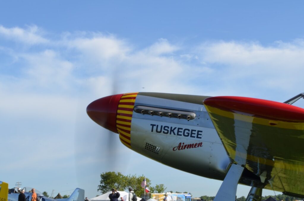 Tuskegee Airmen P51, not a Jet but fast