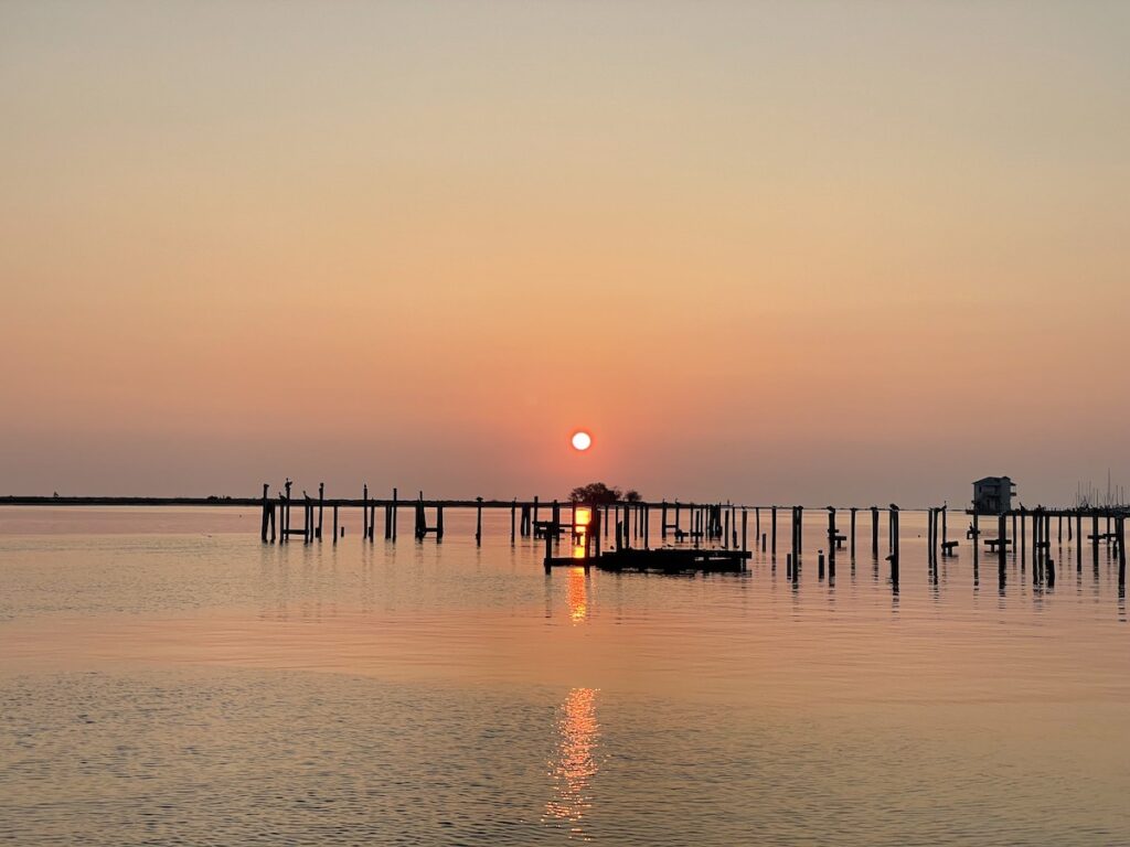 Sunset over Gulf of Mexico 