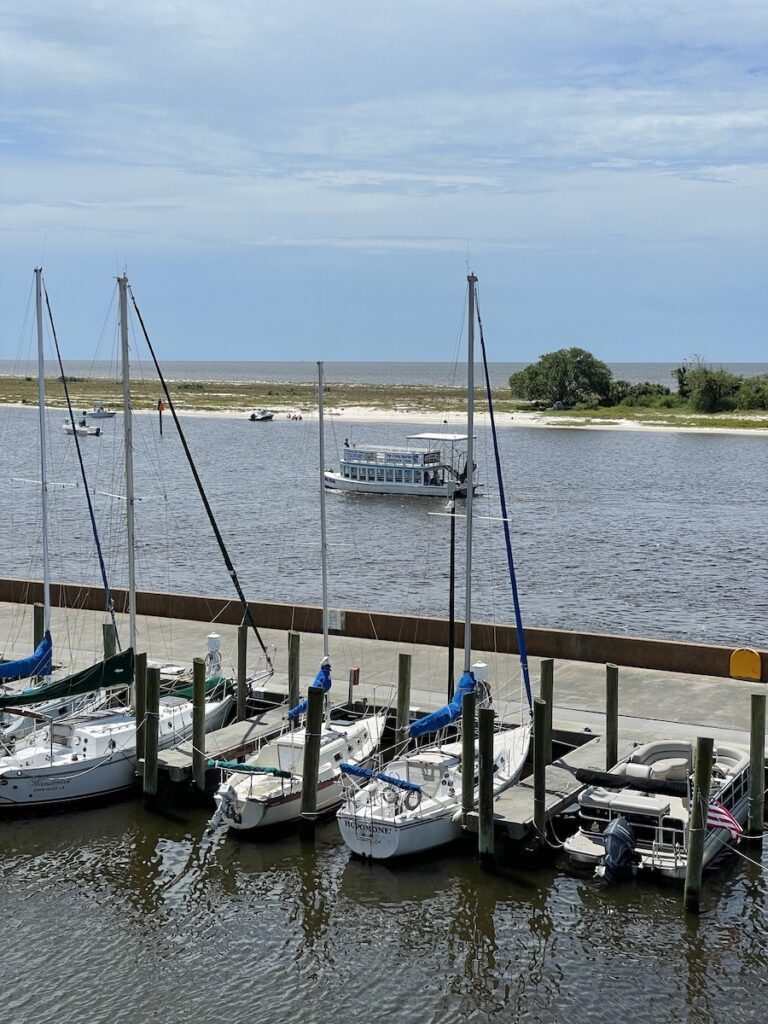 Deer Island near Biloxi small craft harbor