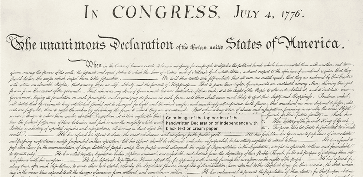 declaration of independence