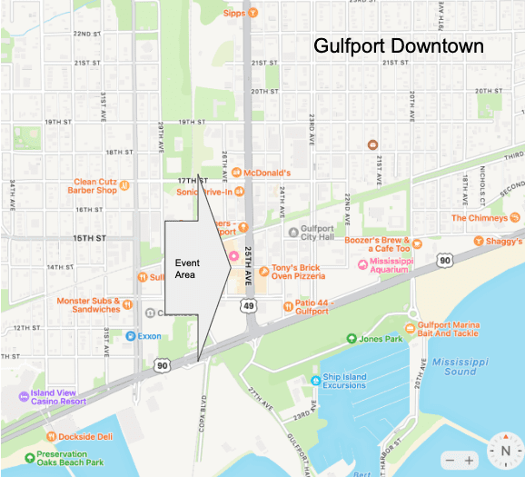 Map of Gulfport