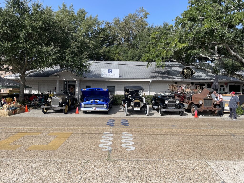 the line up of classic cars