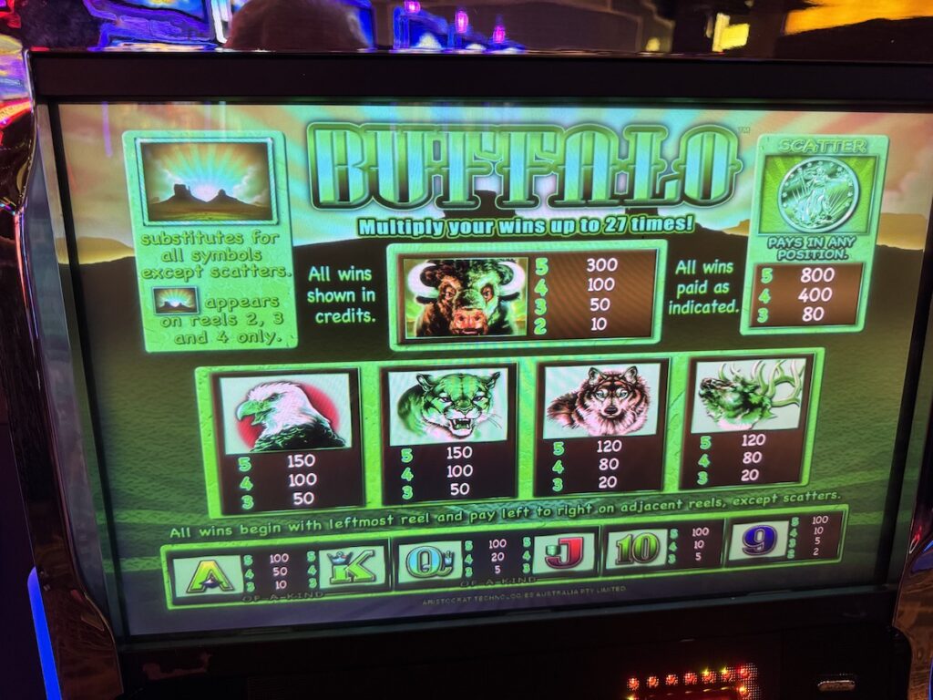 Buffalo slot machines