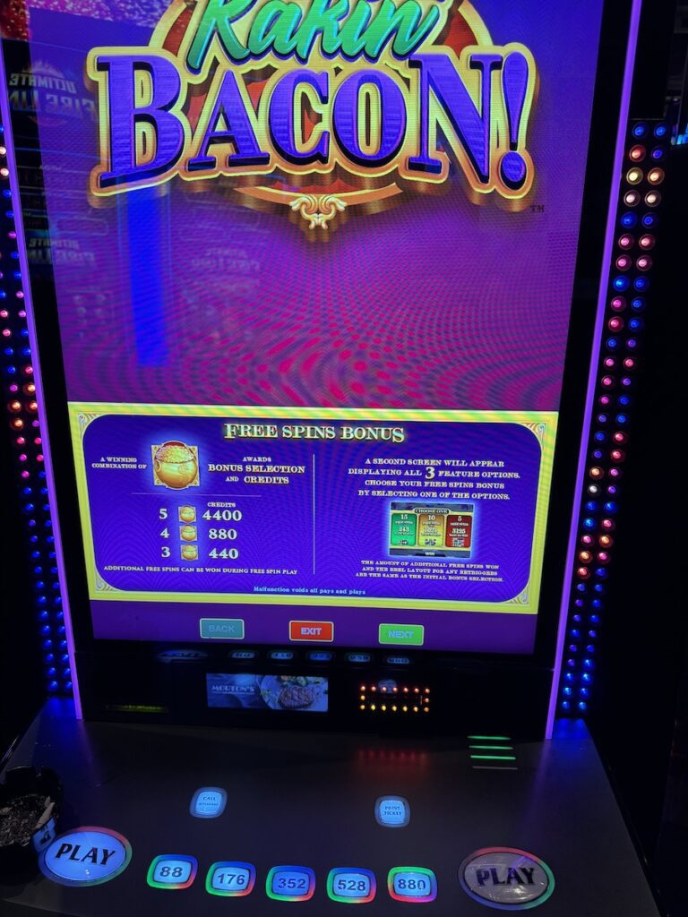 payable for casino slot machines