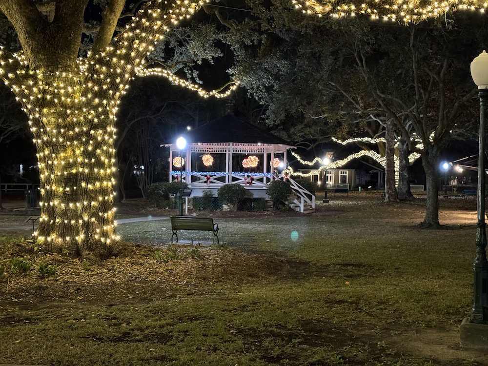 Park band stand decorated ocean springs