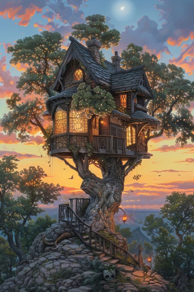 graphic of tree house
