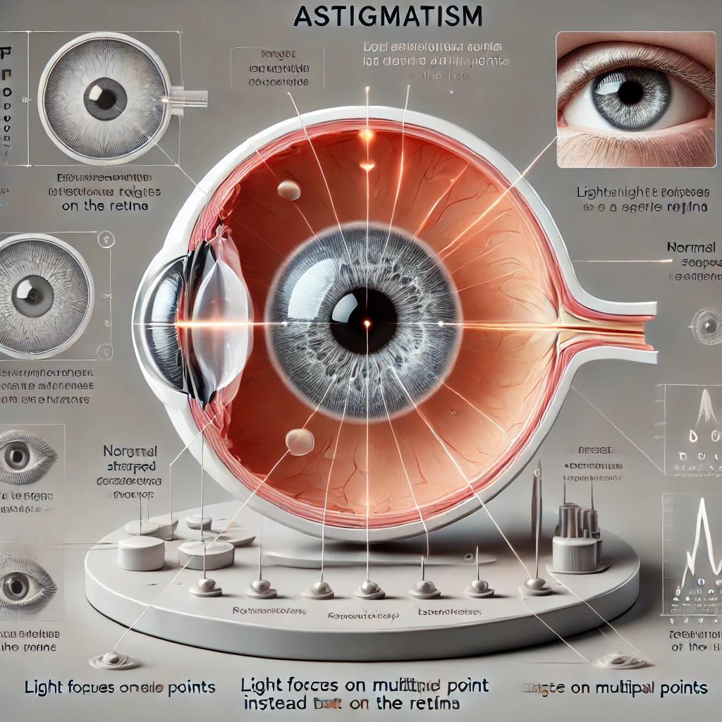 Visual guide to an astigmatism