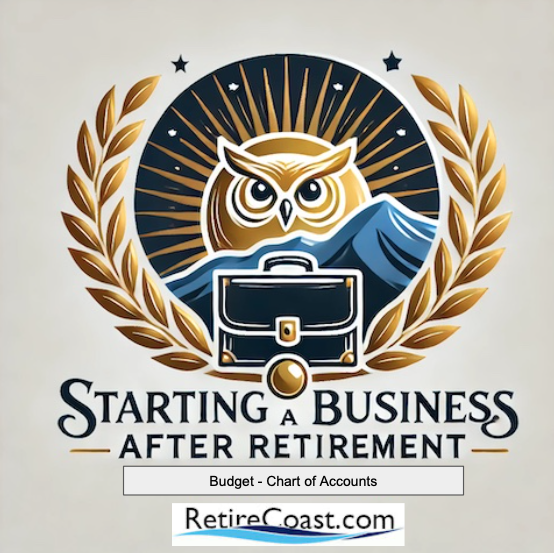 logo about starting a business after retirement listing budget