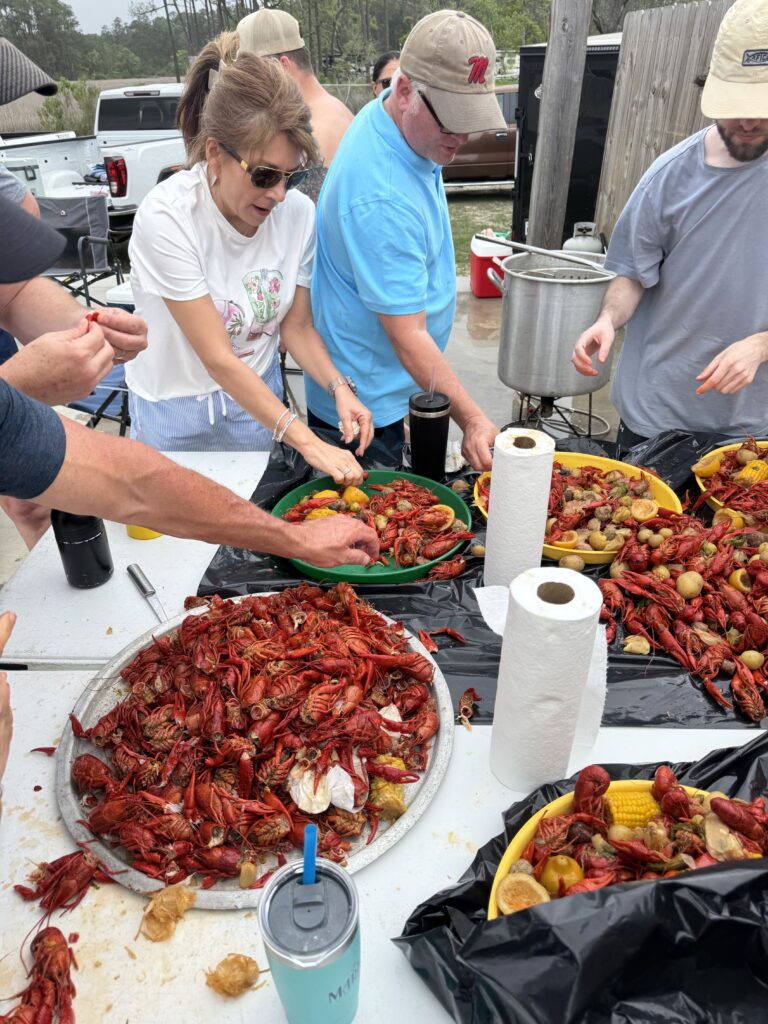 Birthday Crawfish Boil Mississippi Gulf Coast