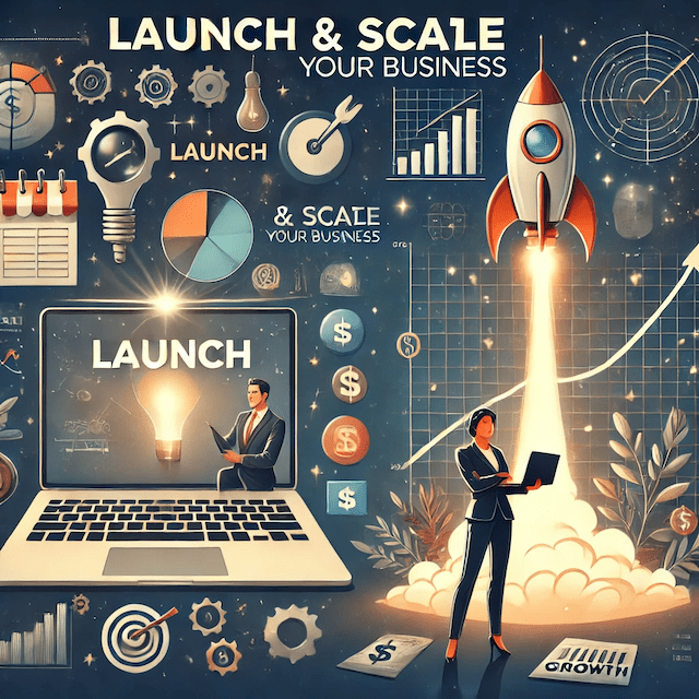 graphic launch and scale a business after retirement