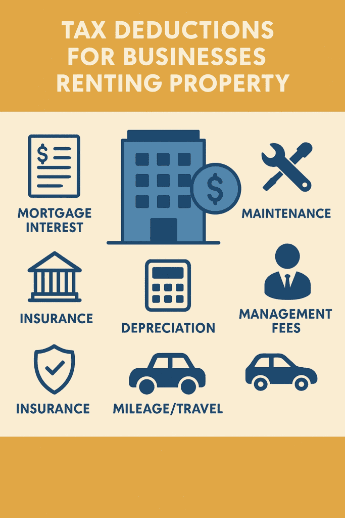 infographic tax deductions for business renting property