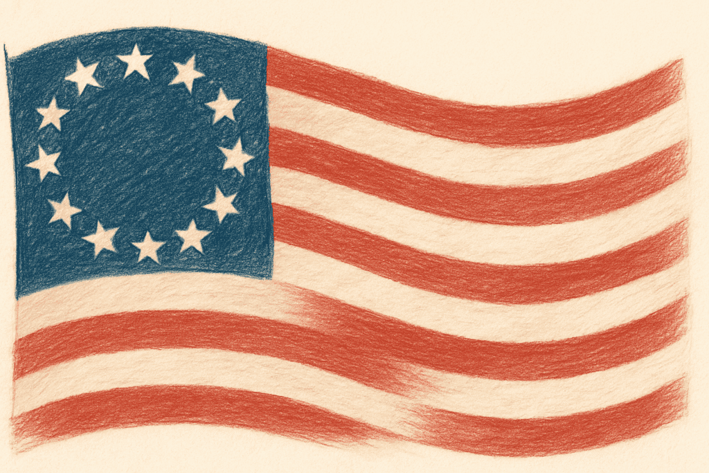 Original 13 star U.S flag