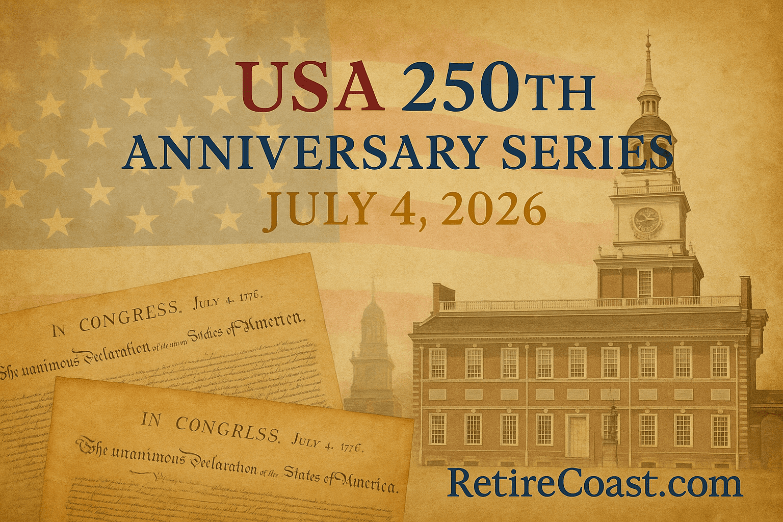 USA 250th Anniversary Series - RetireCoast.com