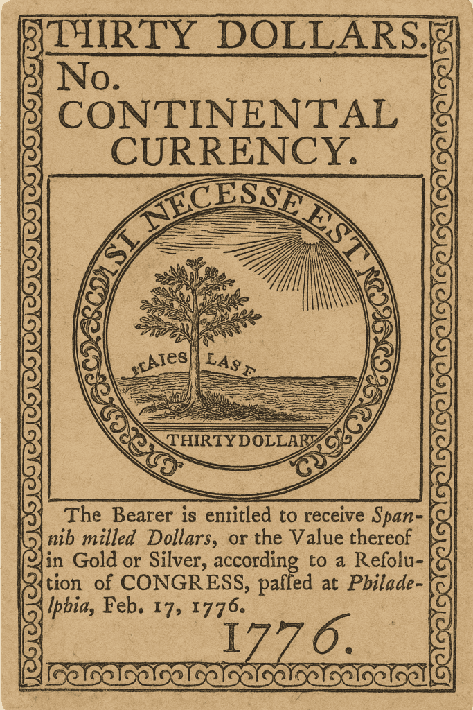 continental currency 1776