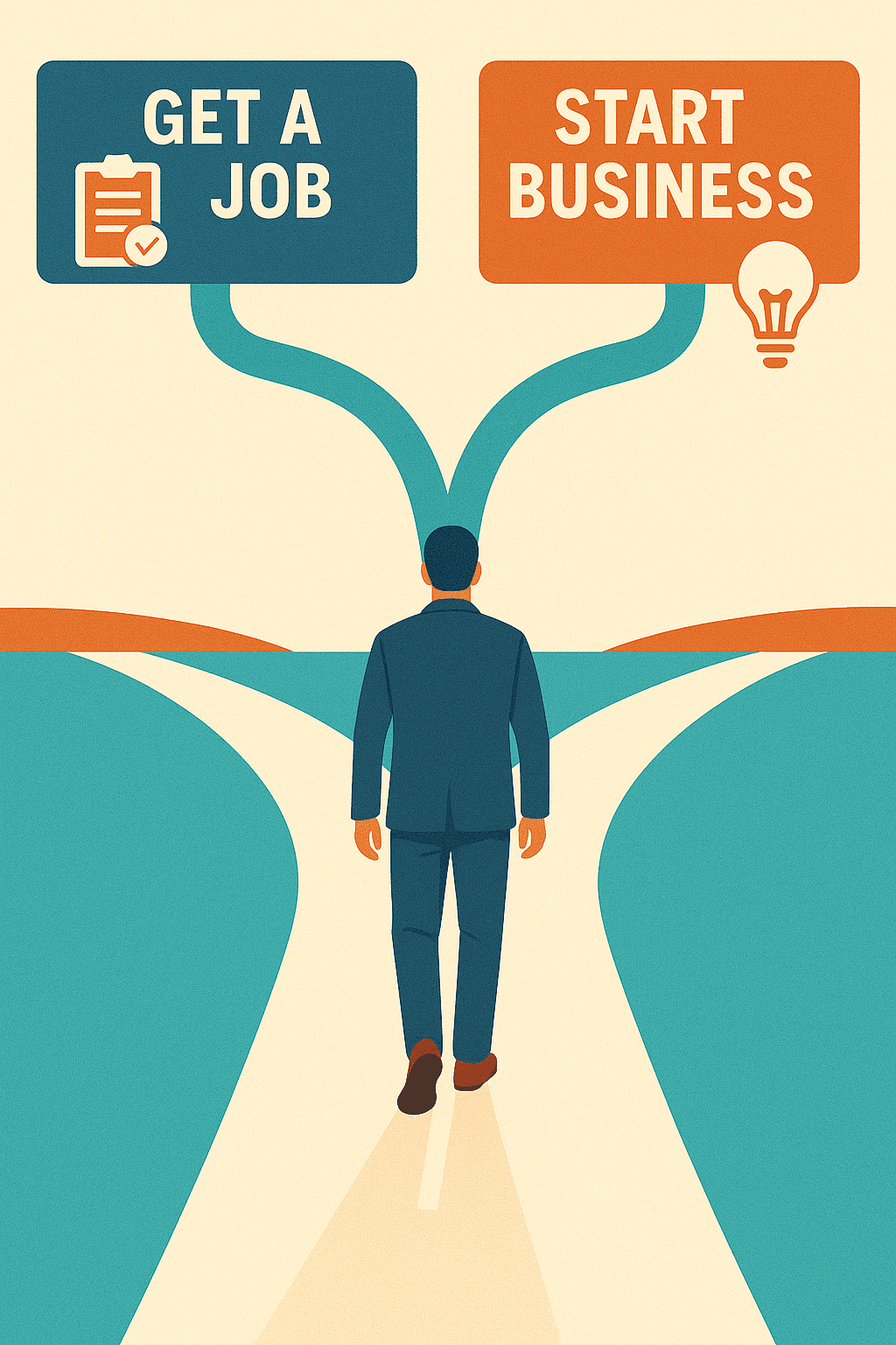 start a business or get a job