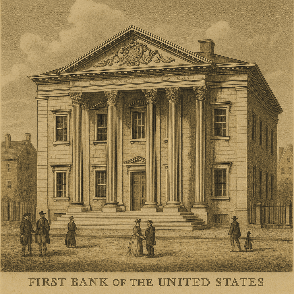 First Bank of the United States image fro 1790
