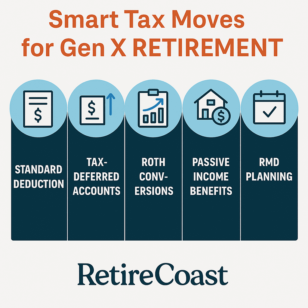 infographic smart tax moves for gen x retirement