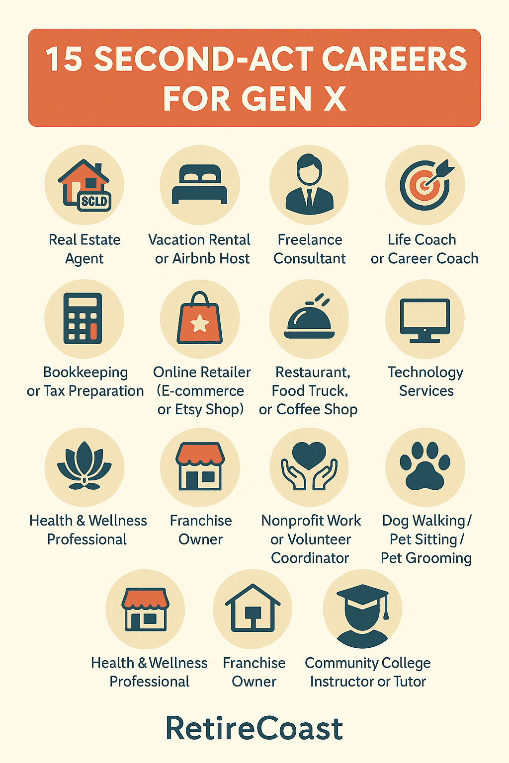 infographic 15 second-act careers for gen x