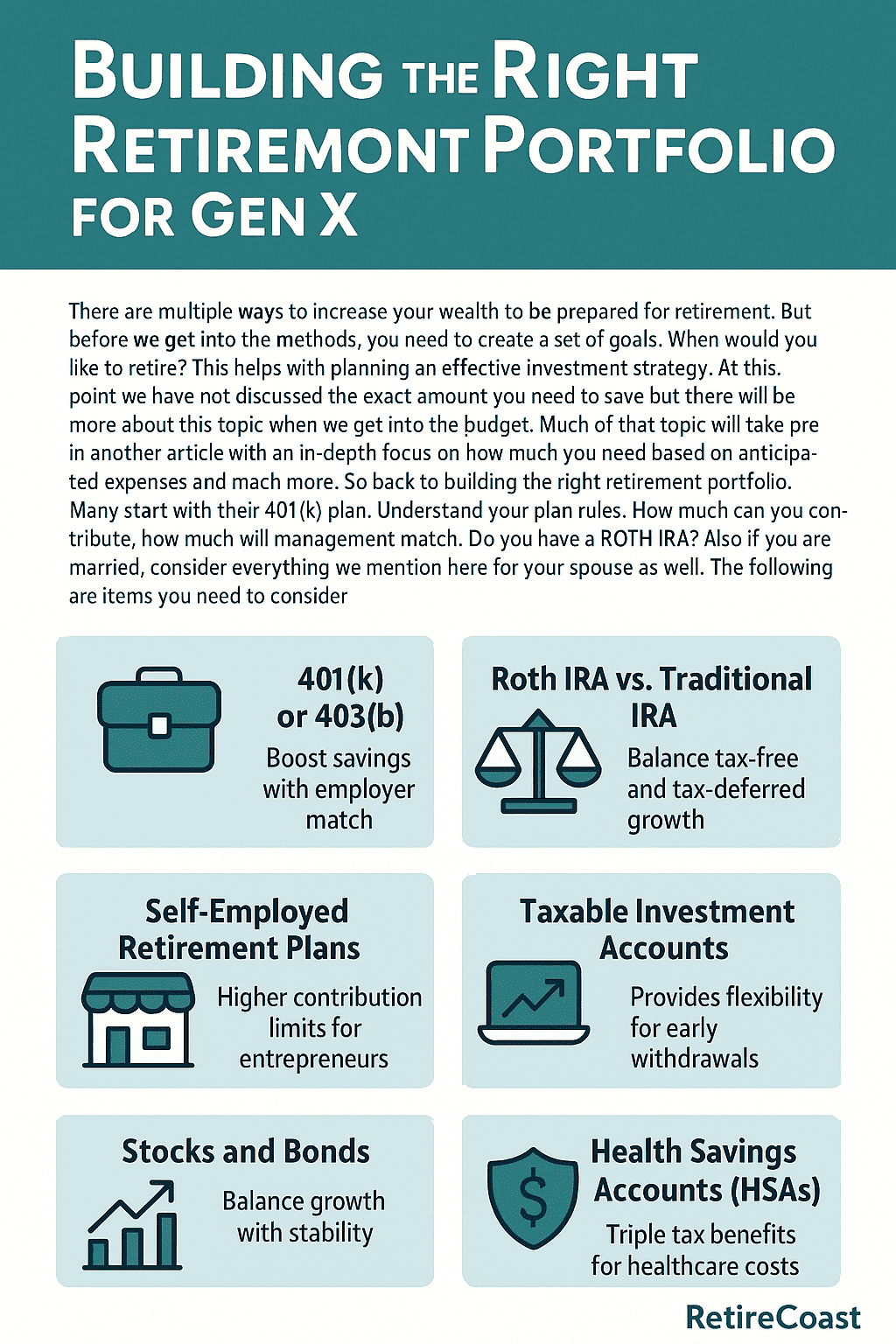 infographic portfolio for Gen X