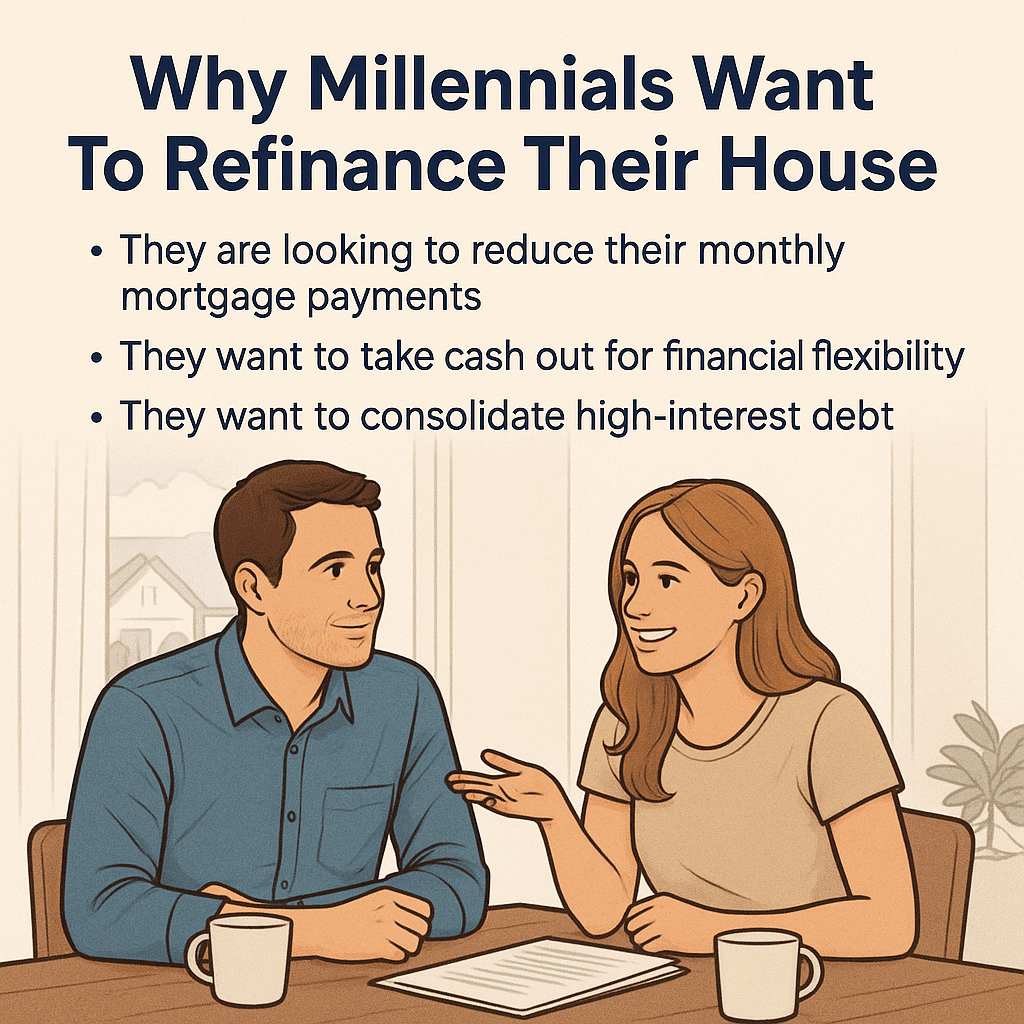 graphic millennials want to refinance their house