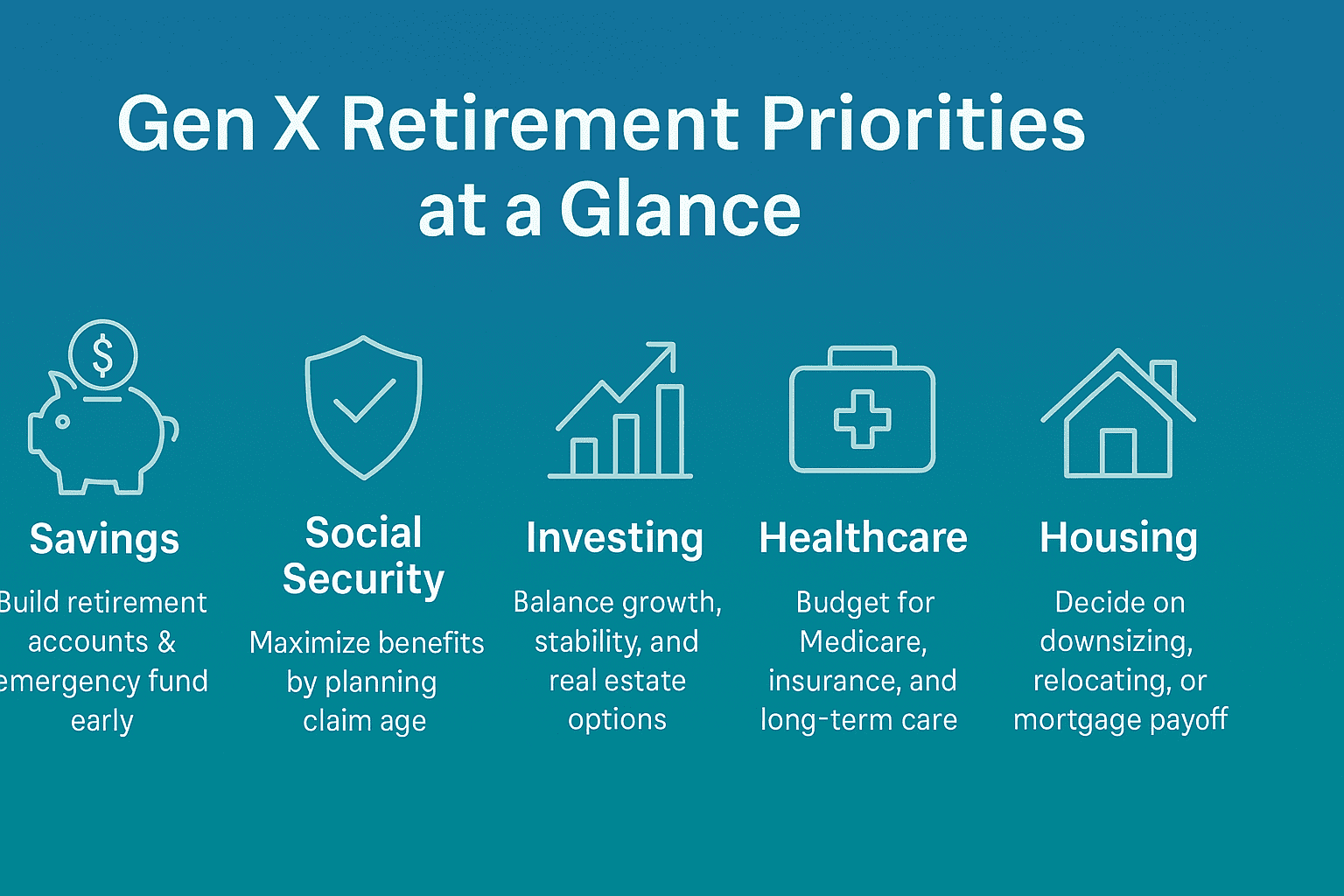 infographic gen x retirement priorities