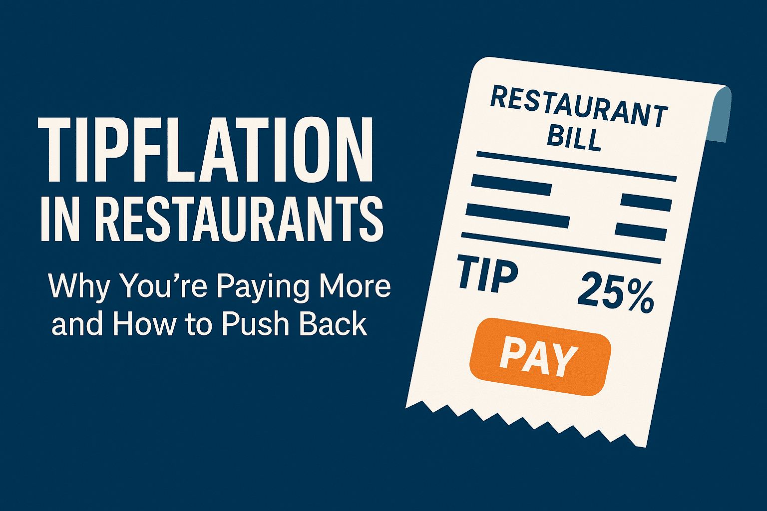 Tipflation in Restaurants: Why You’re Paying More and How to Push Back