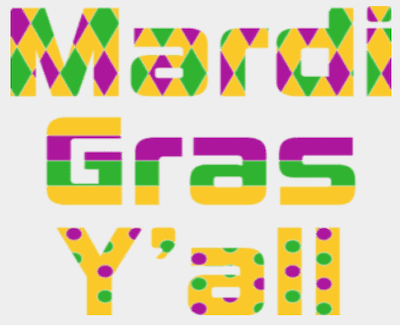 mardi gras y'all wide graphic