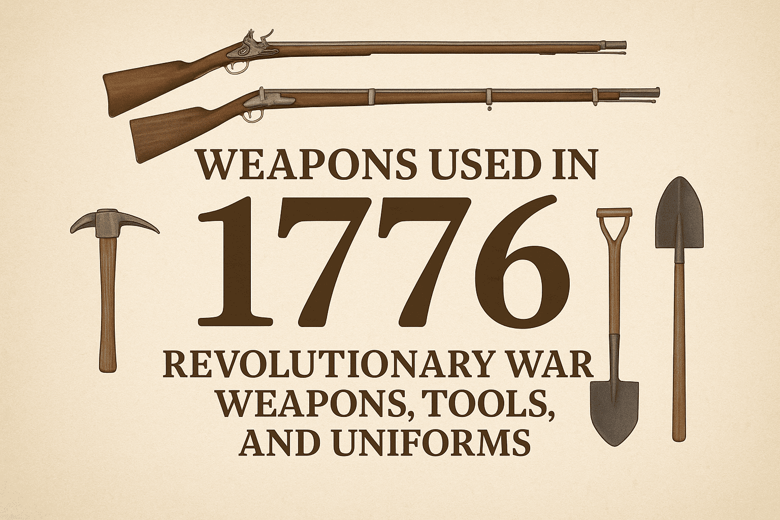Weapons Used in 1776: Revolutionary War Weapons, Tools, and Uniforms