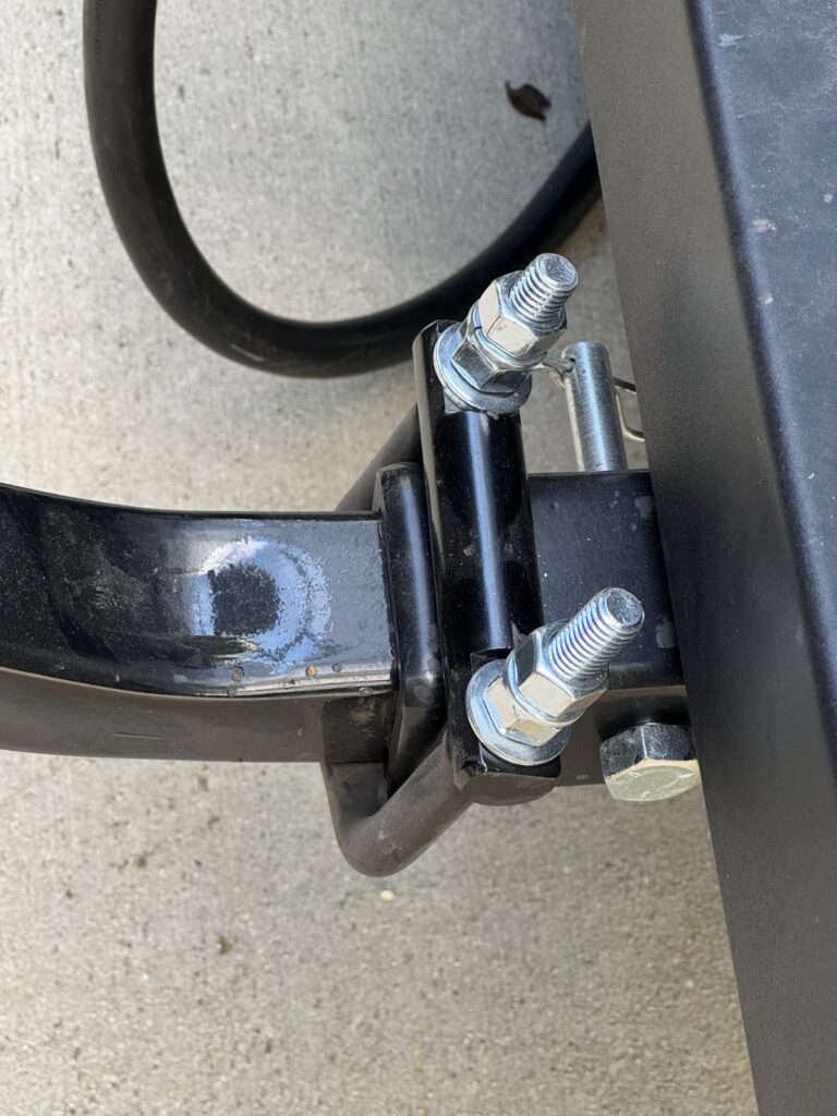 Antirattle cracked for cargo carrier connection to tow hitch part of choosing and outfitting your RV