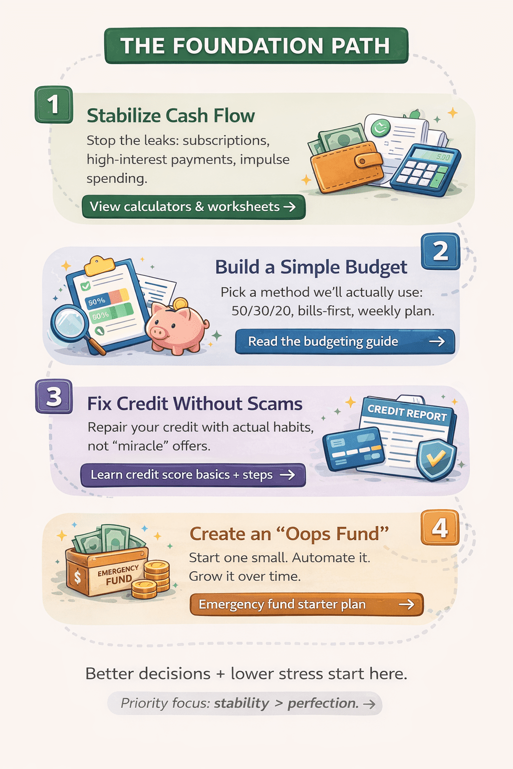 Millennial financial foundations cover graphic