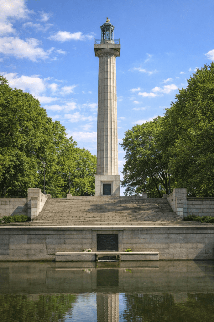 Prison Ship Martyrs’ Monument in Fort Greene Park, Brooklyn, commemorating American prisoners who died aboard British prison ships during the Revolutionary War.