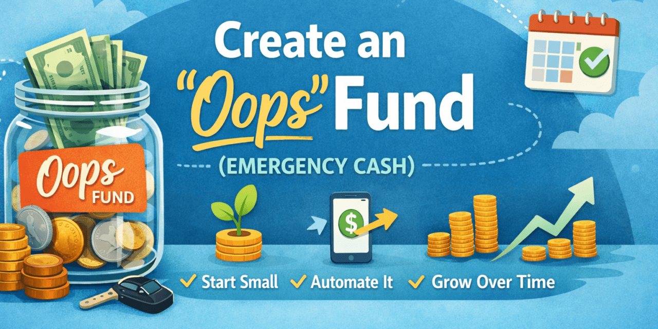 Create an “Oops” Fund (Emergency Cash)