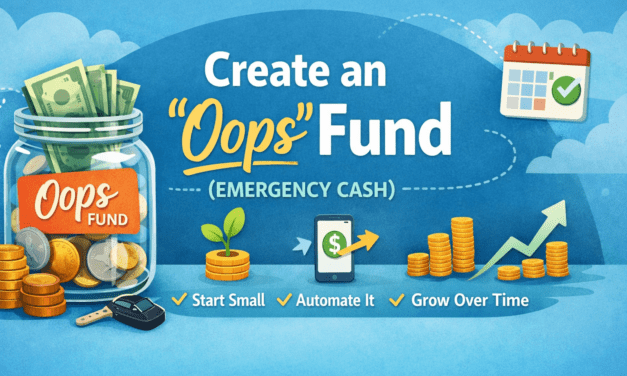 Create an “Oops” Fund (Emergency Cash)