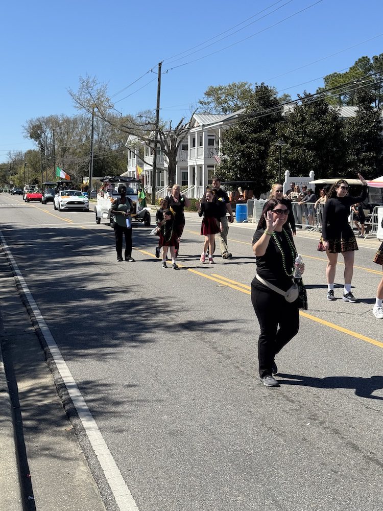 Chili Pepper Queens parade float Ocean Springs St Patricks Day