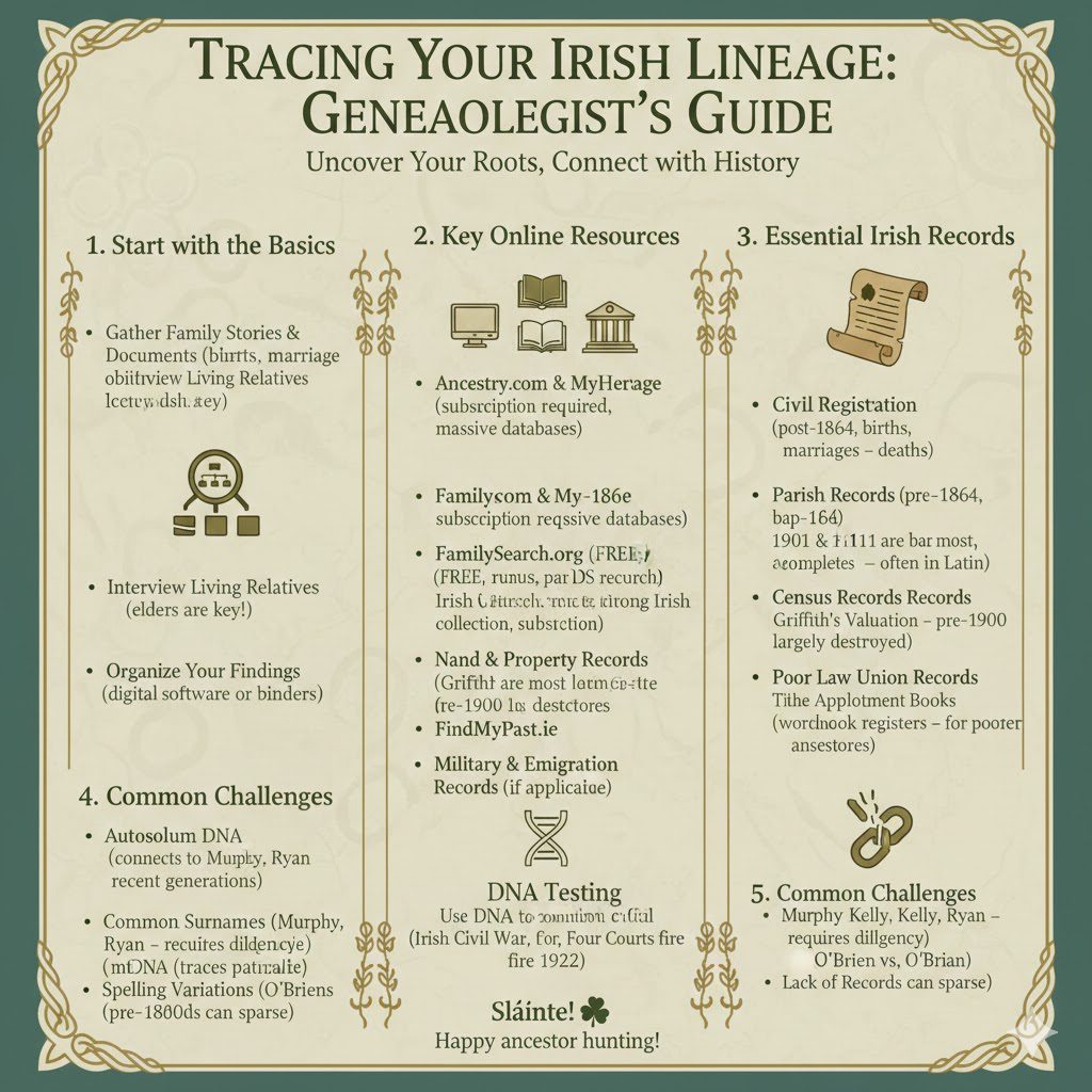 Infographic Irish Lineage